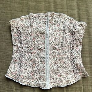 Vintage floral Lace Tube Top